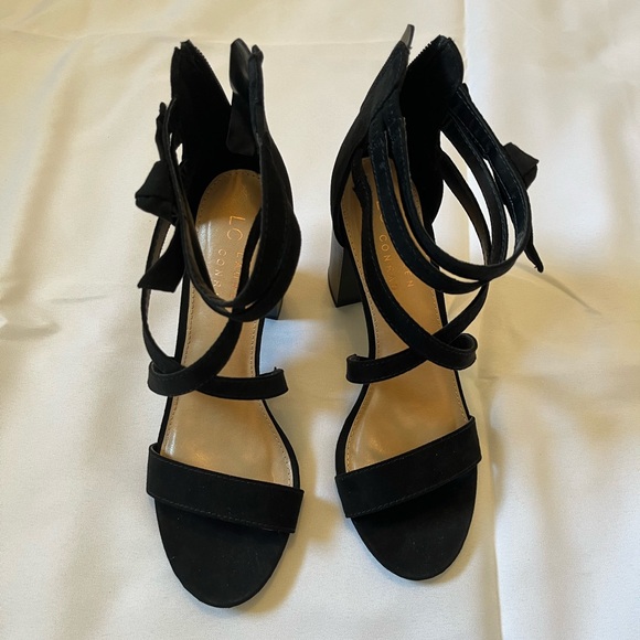 Lauren Conrad Black Sandals with heel, Size 7.5 - Picture 2 of 6